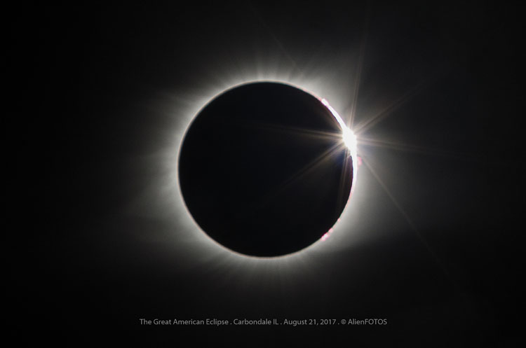 The Great American Eclipse – Baily’s Beads & Diamond ring